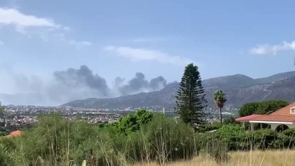 Diossina da Bellolampo  nelle ore dell'incendio