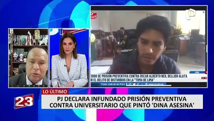 Abogado de Óscar Bellido: "No hay ningún video ni foto que determine que mi cliente hizo pintas"
