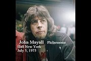 John Mayall Jazz and Blues Fusion Band - bootleg Philarmonic Hall, NYC, NY, 07-05-1973