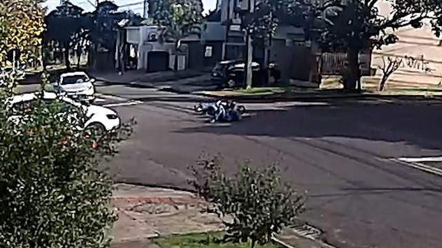 Motociclista fica ferido no bairro Coqueiral em Cascavel