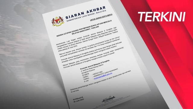 [TERKINI] Letupan gudang mercun, di Narathiwat beberapa maut