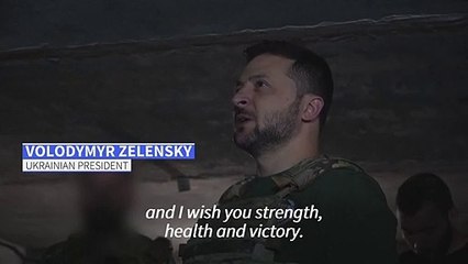 Zelensky visits positions of Ukraine special forces near Bakhmut