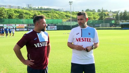 TRABZON - Trabzonspor, Yunanistan'ın AEK takımı ile oynayacağı maçın hazırlıklarını sürdürdü