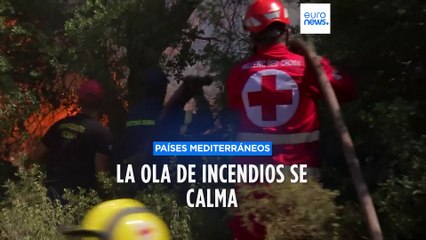 Una mejora en la condición del viento ayuda en la extinción de los fuegos en el Mediterráneo