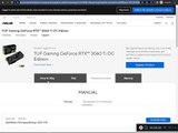 How to download driver EASUS TUF GeForce RTX 3060 Ti OC Edition
