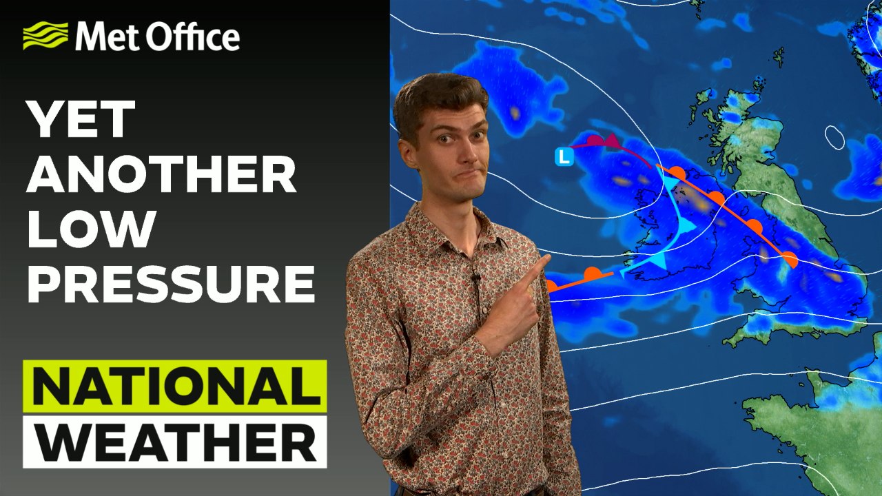 29/07/23 – Clingy low pressure – Evening Weather Forecast UK – Met Office Weather