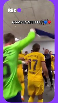 Barca Players Dressing Room Celebrations after Winning La Liga 2023 #shorts