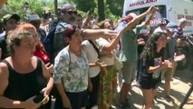 Manifestation contre l'abattage d'arbres dans la forêt de Muğla Akbelen