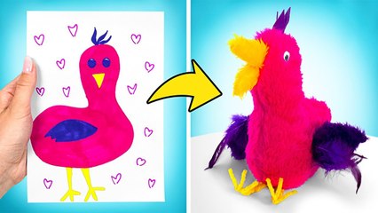 SAM VA À L’ÉCOLE ! Opila Bird Dans la Vraie Vie || DES BRICOLAGES AMUSANTS !