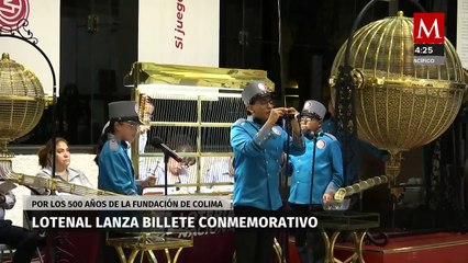 Celebran 500 años de la fundación de Colima con boleto conmemorativo de la Lotería Nacional