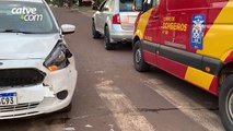 Motorista fica ferido em acidente de trânsito no bairro Santa Cruz