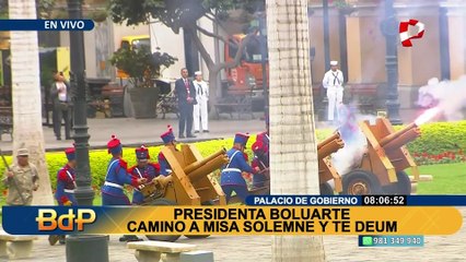 Presidenta Dina Boluarte participa de la Misa y Te Deum en la Catedral de Lima
