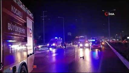 Kontrolden Çıkan Araç Otomobile Çarptı ve Alev Aldı