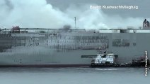 Ship ablaze off Dutch coast carrying almost 500 EVs