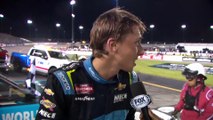 Carson Hocevar reacts to winning at Richmond in late-race push