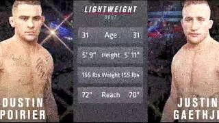 Dustin Poirier vs Justin Gaethje 2 UFC 291