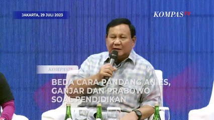 Beda Cara Pandang Anies, Ganjar dan Prabowo saat Bicara Pendidikan