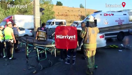 Bakırköy D-100 Karayolu'nda otomobil bariyere ok gibi saplandı: 1 ölü