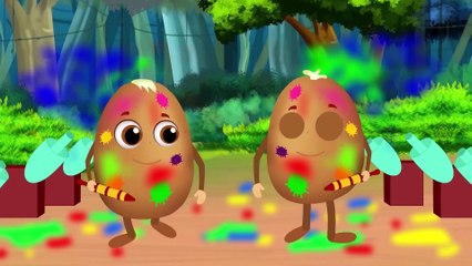 रंगों की कहानी - होली | Aloo kachaloo Plays Holi | Hindi Kahaniya | Stories in Hindi Cartoon