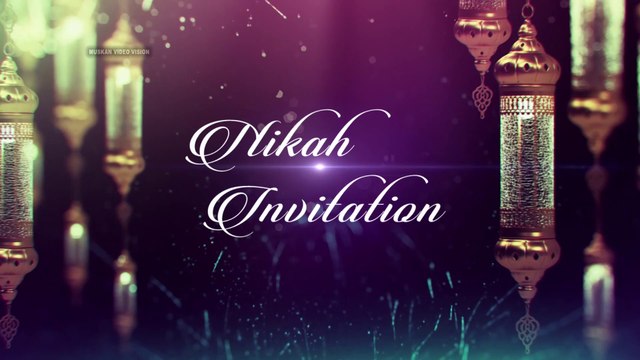 Muslim Wedding Mobile Invitation Video | Only In Rs 100 | wedding | Groom & Bride | Muskan Video Vision | Whatsapp 8439489740