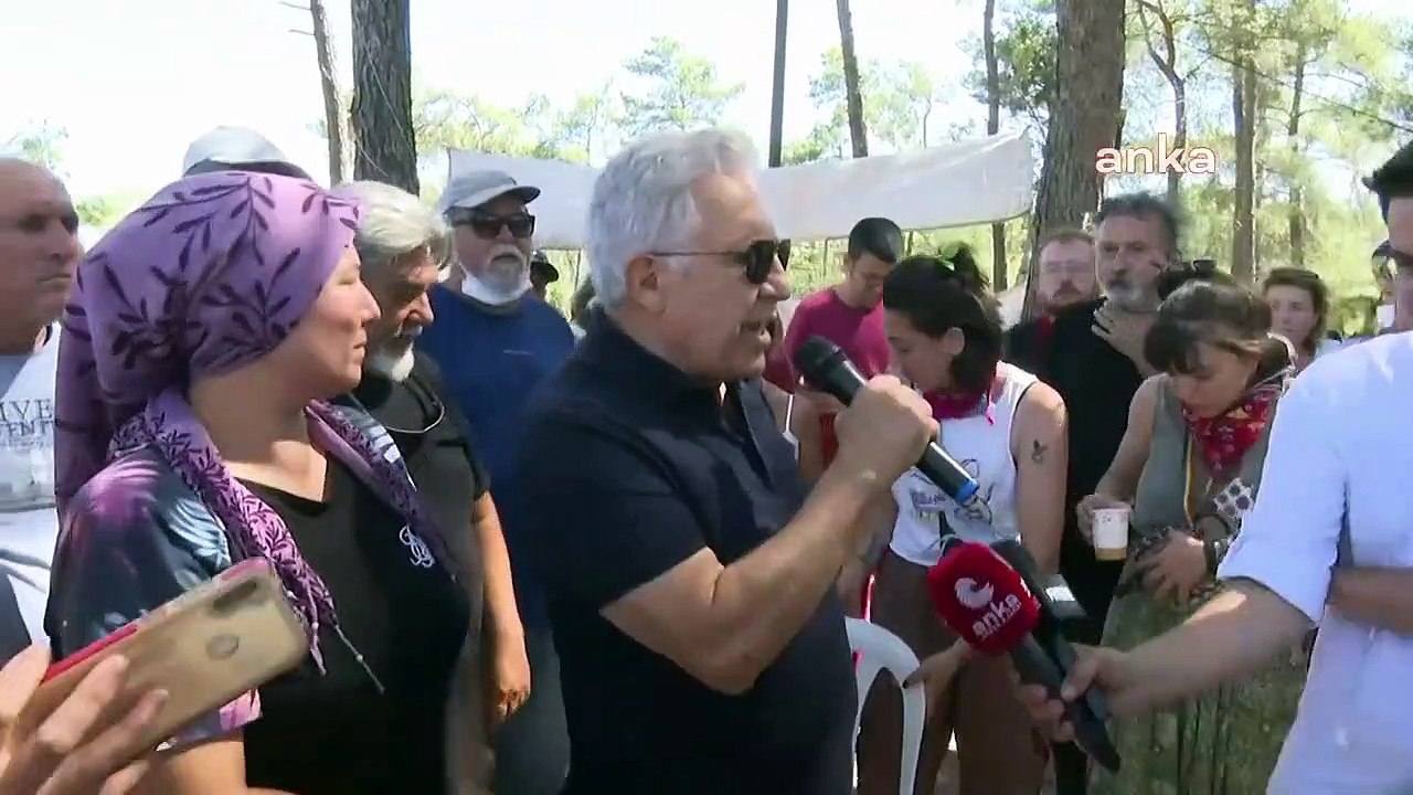 Zülfü Livaneli Akbelen'de 'Karlı Kayın Ormanı' ile karşılandı