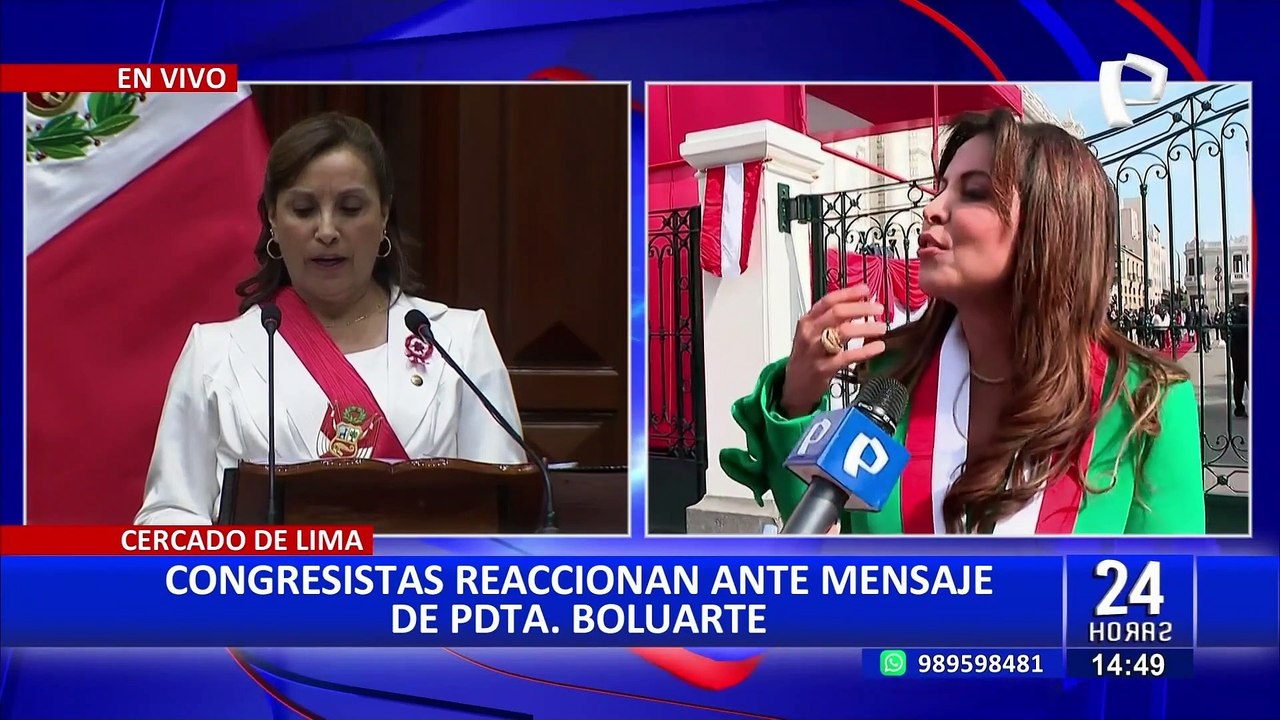 Patricia Chirinos sobre mensaje a la Nación: "Necesitamos acciones y no palabras bonitas"