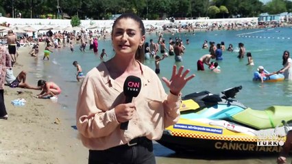 İstanbullular plajlara akın etti
