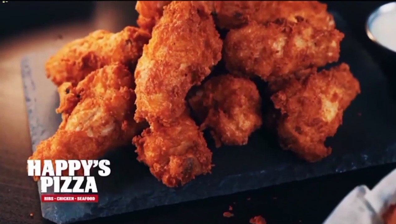Happy's Pizza Commercial 2023 - (USA) • Best Wings In Town