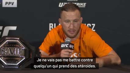 UFC 291 - Gaethje répond à McGregor : "Je ne vais pas me battre contre quelqu'un qui prend des stéroïdes"