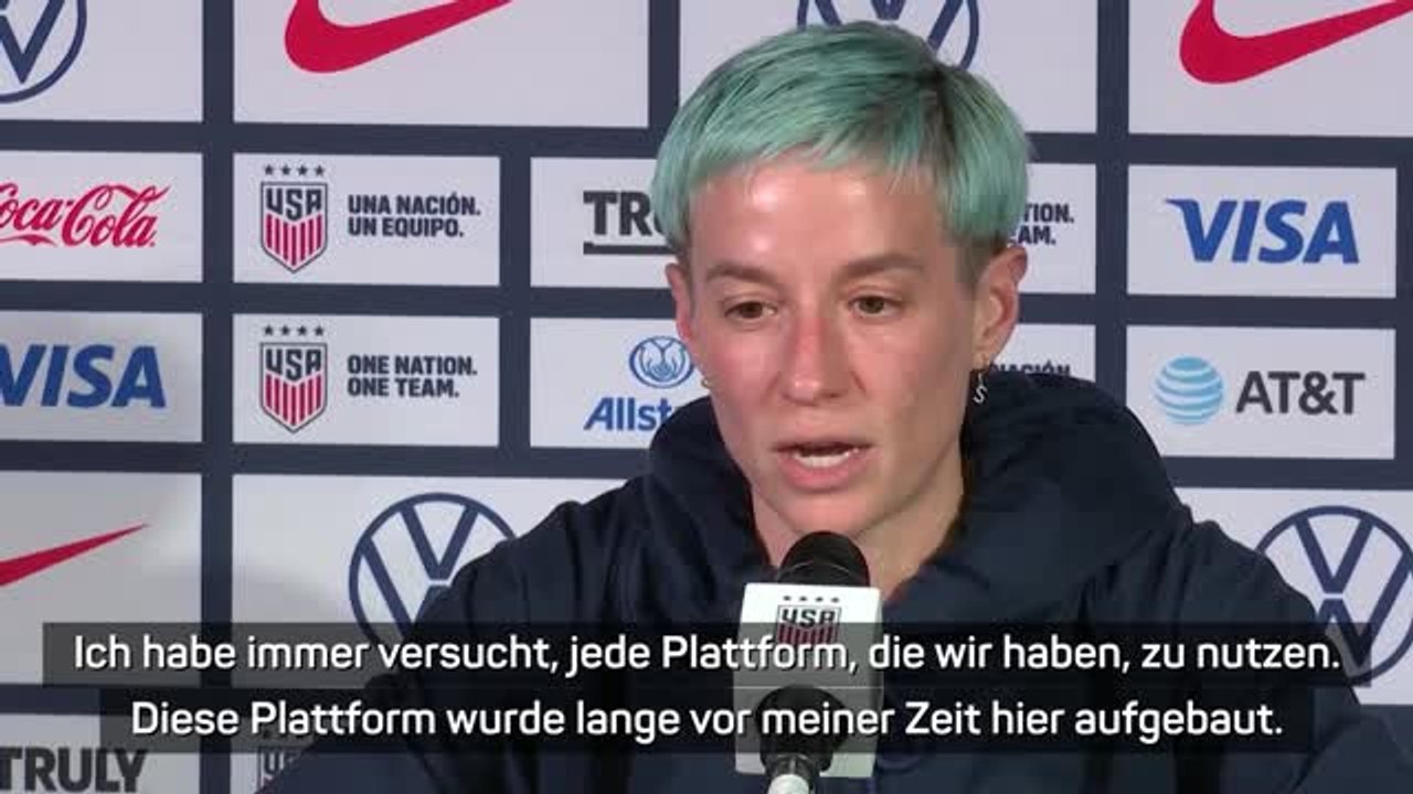 Rapinoe: 'Habe jeden Moment genossen'