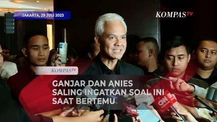 Ganjar dan Anies Saling Ingatkan Soal Ini saat Bertemu di Acara Talkshow
