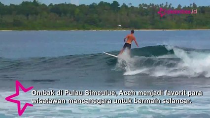 Indahnya Ombak di Pulau Simeulue Aceh, Favorit Peselancar Mancanegara