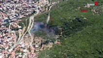 İzmir'in Kemalpaşa ve Güzelbahçe ilçesinde orman yangını