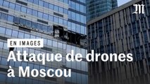 En images : attaque de drones à Moscou