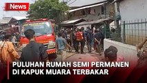 Kebakaran di Kapuk Muara, Puluhan Rumah Semi Permanen Ludes