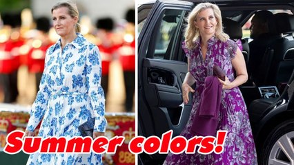 Duchess Sophie shows off pastel colours and gorgeous floral patterns for summer 2023