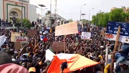 NIGER : Forte mobilisation des populations contre la france et la CEDEAO
