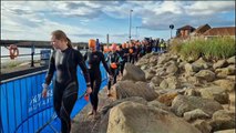 Action from the second day of the AJ Bell Triathlon World Championship Series in Sunderland