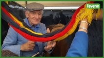 Feoire de Libramont, Fernand, 84 ans, tresse les chevaux depuis 40 ans