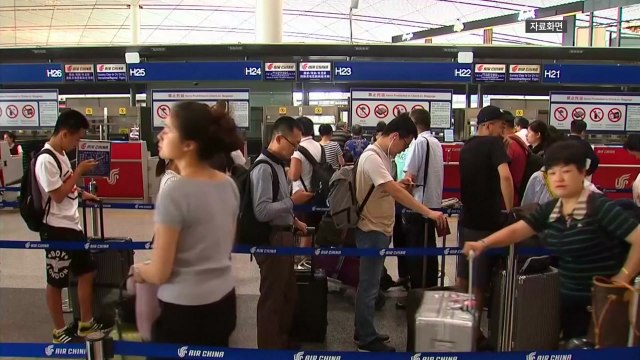 中 태풍 독수리 영향 베이징 공항 항공편 일부 취소 / YTN