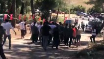 Halka 'Şov yapmayın, eylem yapın' dedi, tepkilerin ardından alandan böyle ayrıldı