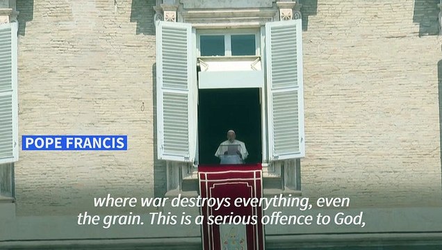 Pope Francis appeals to Russia to restore grain deal with Ukraine