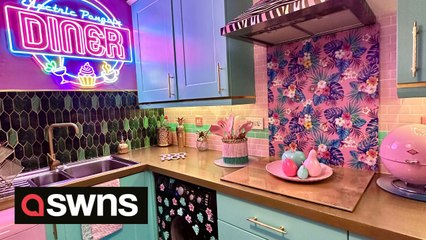 “We transformed our boring new build into a ridiculously colourful home in 18 months – and did it all ourselves.”