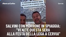 Salvini con Morrone in spiaggia: 