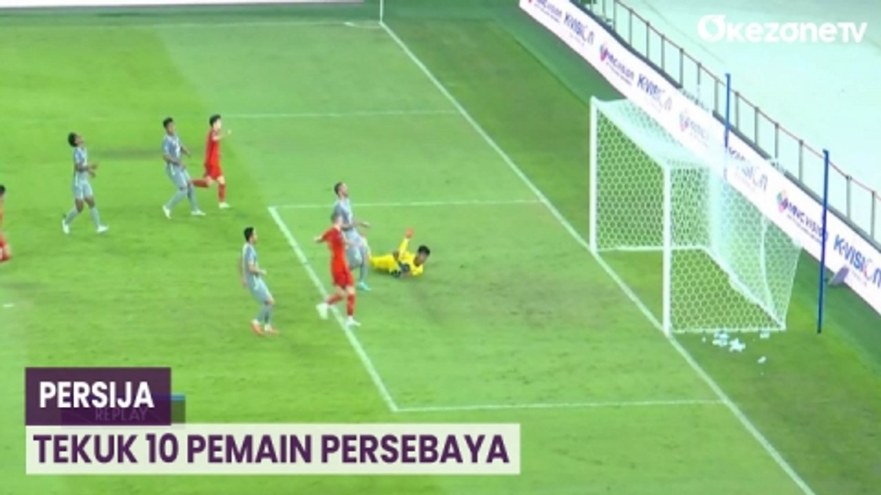 Highlight Liga 1 2023-2024: Persija Tekuk 10 Pemain Persebaya