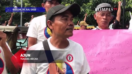 Saat Para Tukang Becak di Bogor Video Call dengan Ganjar Pranowo