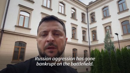 Zelensky says 'war' coming to Russia after Moscow drone attack