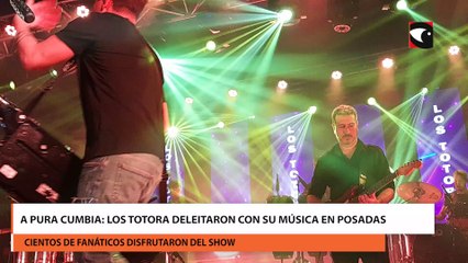 A pura cumbia los Totora deleitaron con su música en Posadas