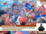 Pueblo del estado Aragua marcha en respaldo al Presidente Nicolás Maduro