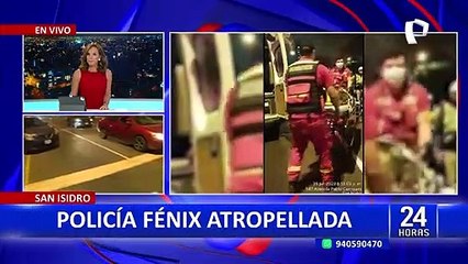San Isidro: mujer policía resulta gravemente herida tras ser atropellada